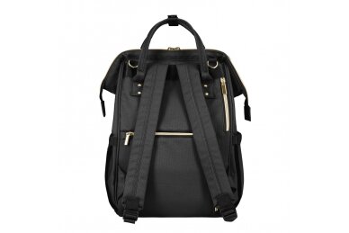 Mama Bag Backpack SIENA, Black&Gold 2