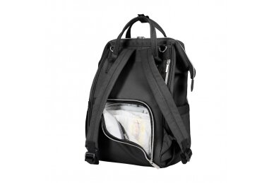 Mama Bag Backpack SIENA, Black&Silver 2