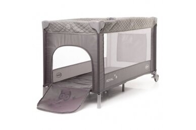 Baby Travel Cot BabyMix Dark Grey 4