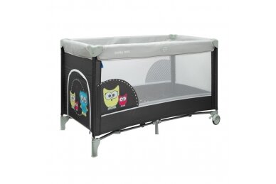 Baby Travel Cot BabyMix Dark Grey