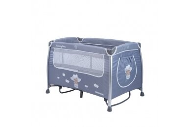 Duo Level Travel Cot DREAMY BEAR-2, Grey  3