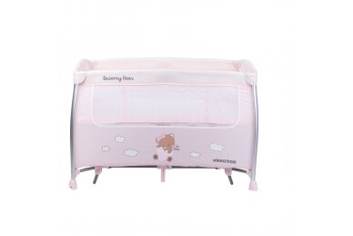 Duo Level Travel Cot DREAMY BEAR-2, Pink 5
