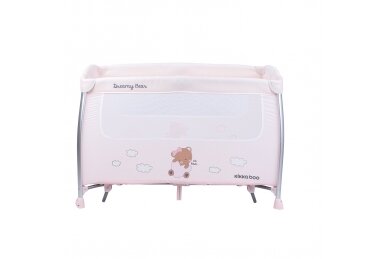 Duo Level Travel Cot DREAMY BEAR-2, Pink 6