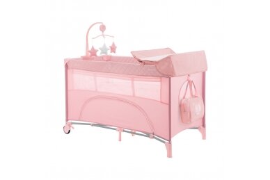 Duo Level Travel Cot NIGHTY NIGHT-2, Pink