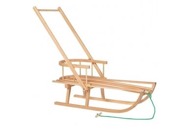 Kids Wooden Snow Sled 1 Plus