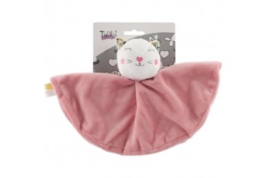 Security Blanket Loveys for Babies CAT Pink