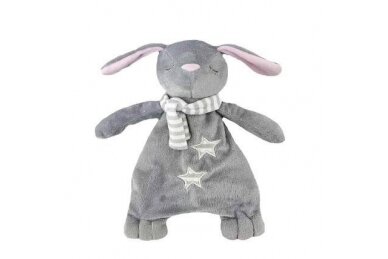 Security Blanket Loveys for Babies Tulilo RABBIT Grey