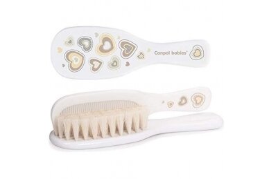 Brush and Comb with Soft Natural Bristles Canpol 7/406