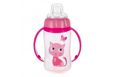 Training Cup Silicon Spout CUTE ANIMALS 56/512 Pink