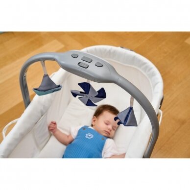 Mobilus lopšys – kėdutė Chicco BABY HUG PRO 5in1, Earl Grey 4