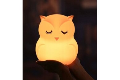 Silicone night lamp OWL 1