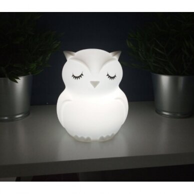 Силиконовый ночной светильник OWL 4