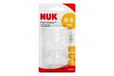 NUK® First Choice+ Wide Silicone Teat  0-6 M