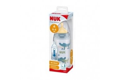 NUK Baby Bottle First Choice + 300 ml NO COLIC, 0-6 m 1