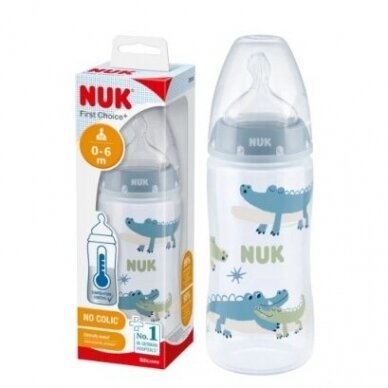 NUK buteliukas First Choice+, 300 ml NO COLIC 0-6