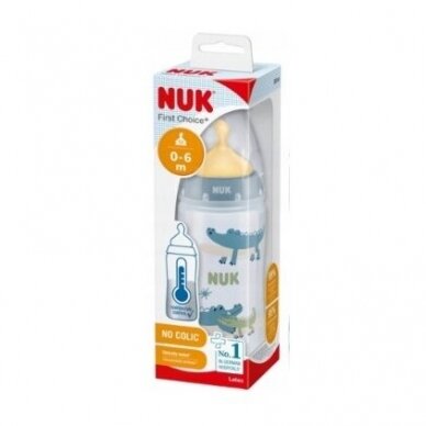 NUK buteliukas First Choice + 300 ml NO COLIC, 0-6 m 1