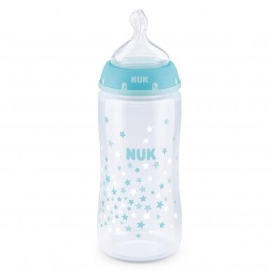 NUK buteliukas stiklinis First Choice+, 240 ml, 0-6