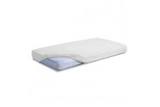 Jersey fitted sheet with elastic band 70 White