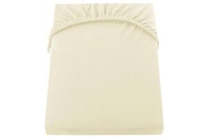 Jersey fitted sheet with elastic band Ecru Ø 75