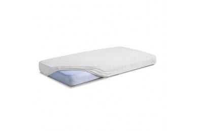 Jersey fitted sheet with elastic band 70 White