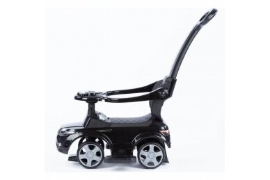 Ride-On Car with Push Bar 614R Black 1