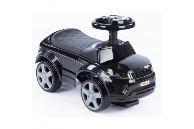 Ride-On Car with Push Bar 614R Black 6