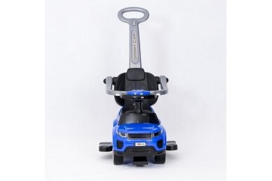 Ride-On Car with Push Bar 614R Blue 5