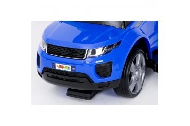 Ride-On Car with Push Bar 614R Blue 6