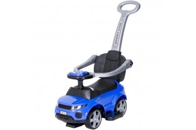 Ride-On Car with Push Bar 614R Blue