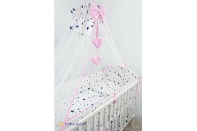 Bedding 6 pieces Ankras STARS Pink