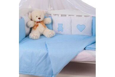 Bedding 7 pieces Amarobaby KROCHA Blue 2