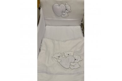 Bedding 6 pieces TuttoLina BEAR & HEART