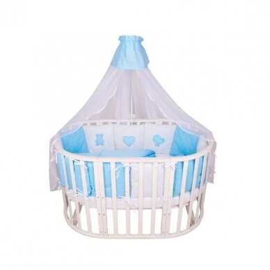 Комплект 7  Предметов Amarobaby KROCHA Blue 1