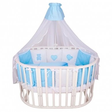 Комплект 7  Предметов Amarobaby KROCHA Blue