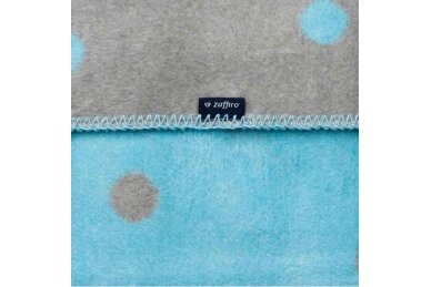 Cotton blanket Womar Zaffiro Blue/Ecru 2