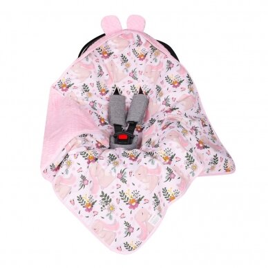 Pledukas autokėdutei DuetBaby  599 Pink