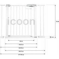 Praplatinimas Apsauginiams varteliams ICOON, 35 cm White 1