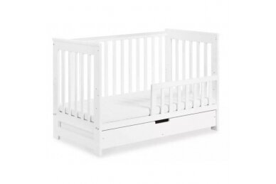 Baby cot Klupś IWO with driwer and removable side White 1