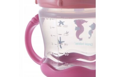 Non-spill Cup Silicon Spout Canpol  LOVE&SEA 57/300 Pink 1