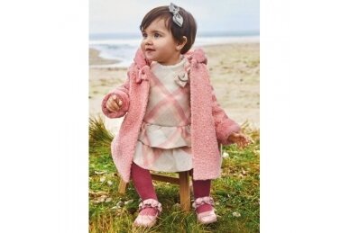 Mini Girls  Boucle Coat MAYORAL 2435,Olive 3