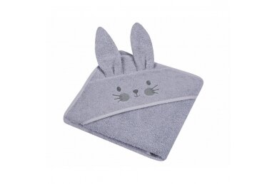 Towel for baby Duet RABBIT Grey