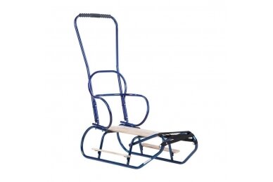 Metal sled with footrests ATIX Blue