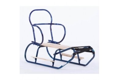 Metal sled with footrests ATIX Blue 2