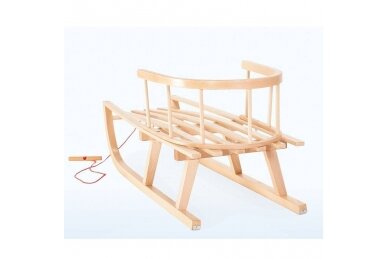 Kids Wooden Snow Sled 1 1