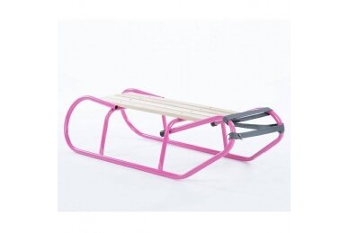 Сhildren's metal sled Pink 1