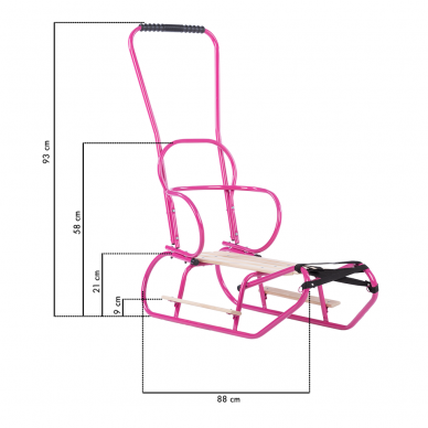 Rogės metalinės su pakojukais  ATIX Pink 4