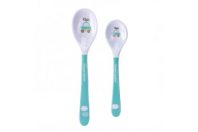 Melamine Spoons Set 2 pcs TOYS Canpol 4/533 Blue