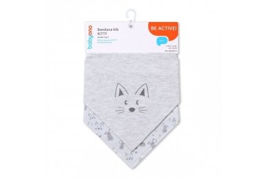 Bandana bib BabyOno KITTY 879/11, 2 pcs