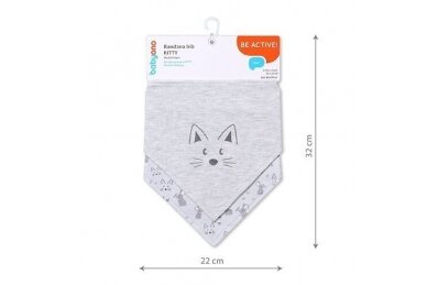 Bandana bib BabyOno KITTY 879/11, 2 pcs 3