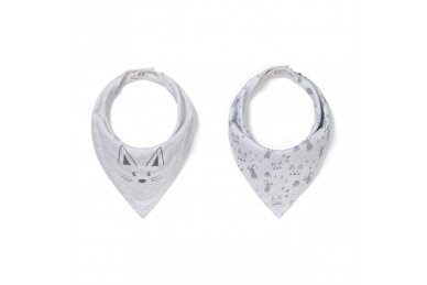 Bandana bib BabyOno KITTY 879/11, 2 pcs 1